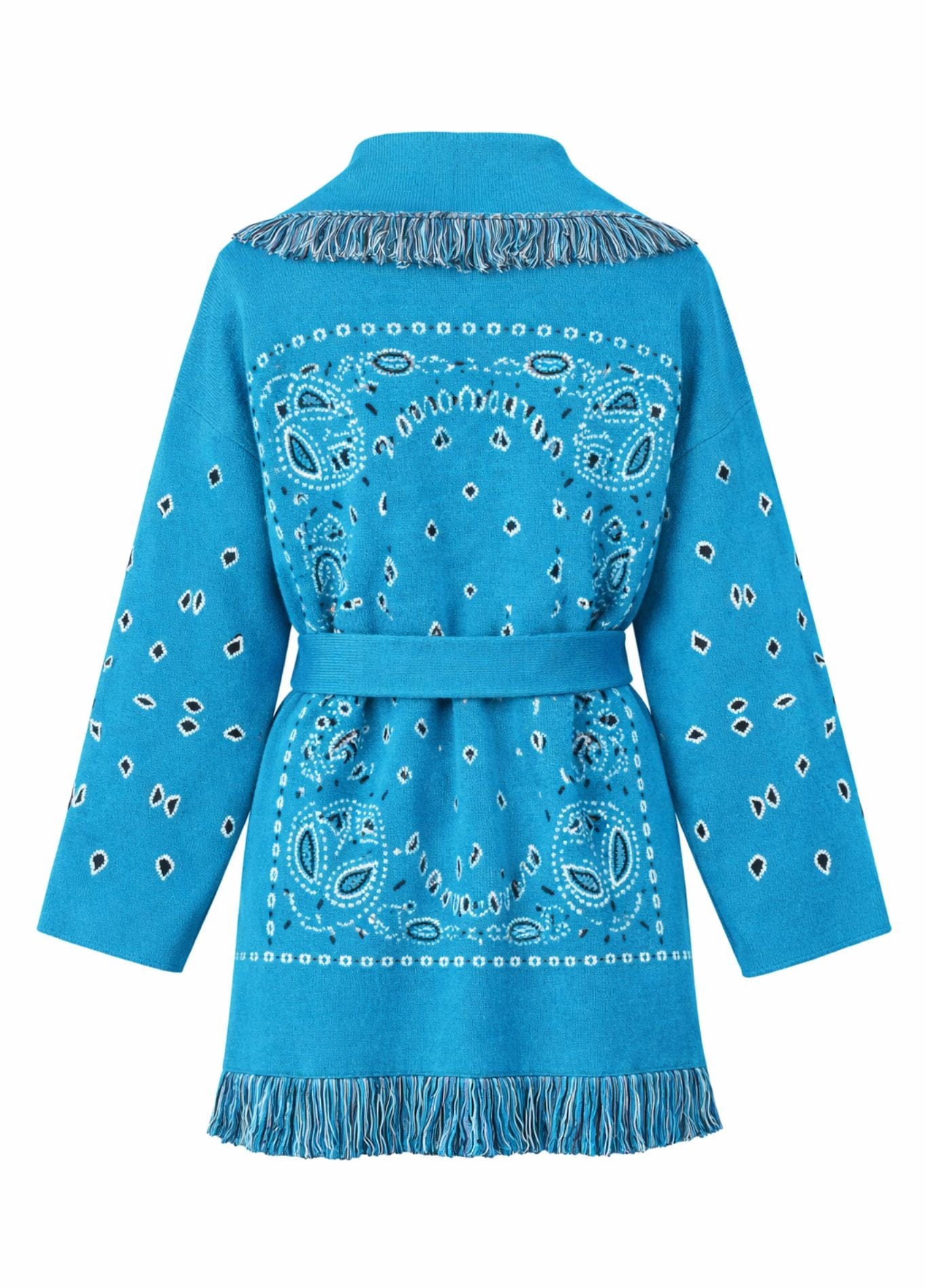 kimono cardigan bleu stylé