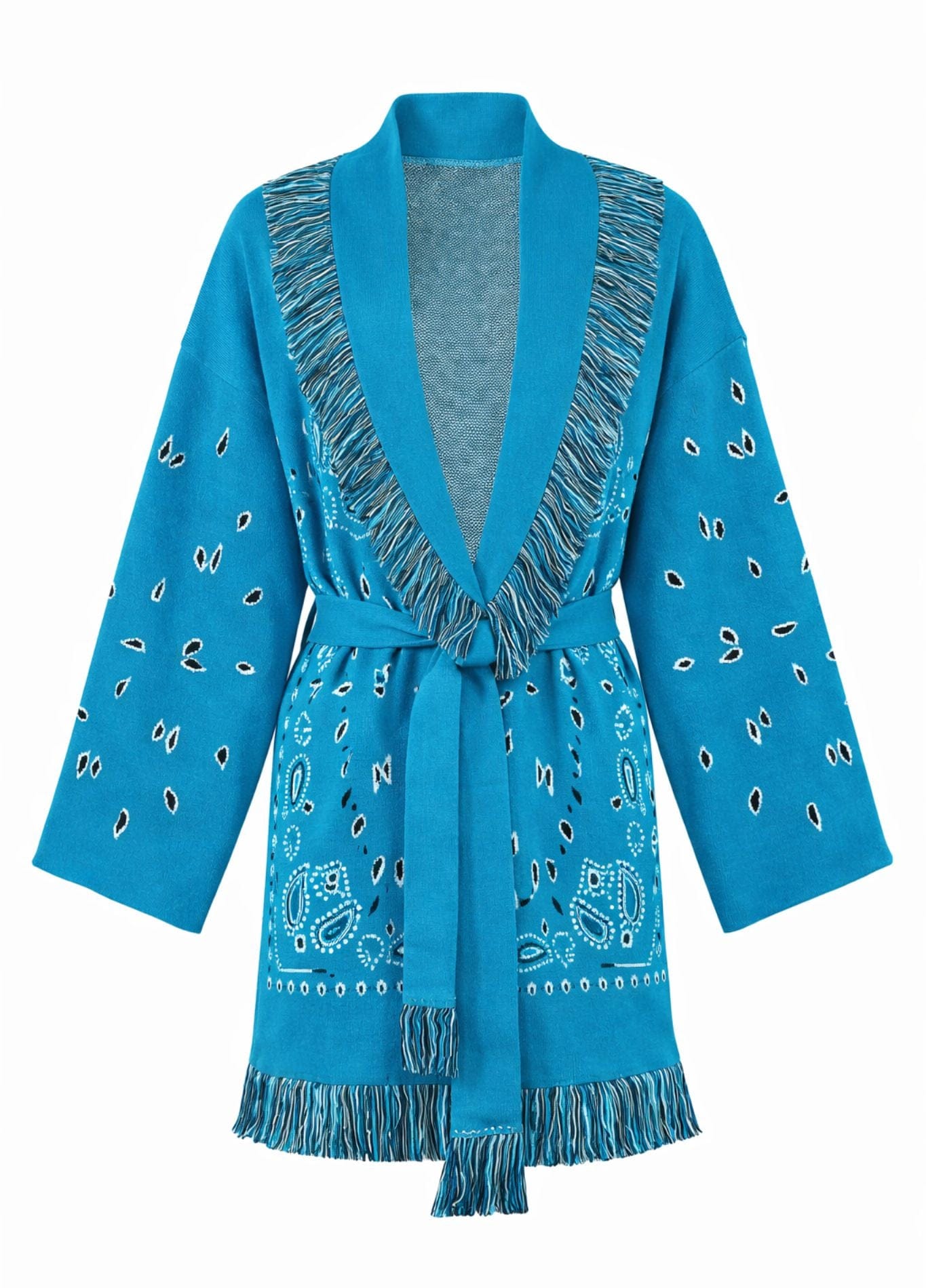 blue kimono cardigan femme