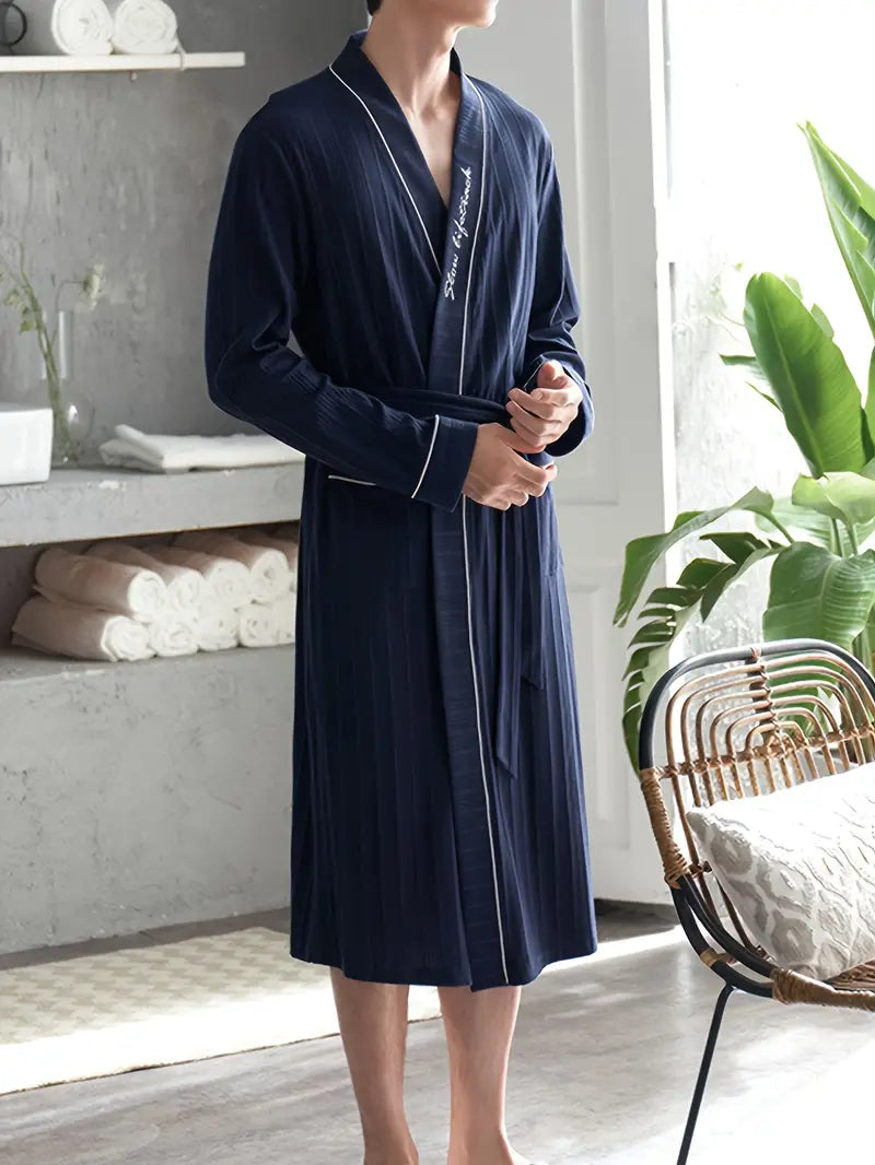 peignoir de luxe bleu