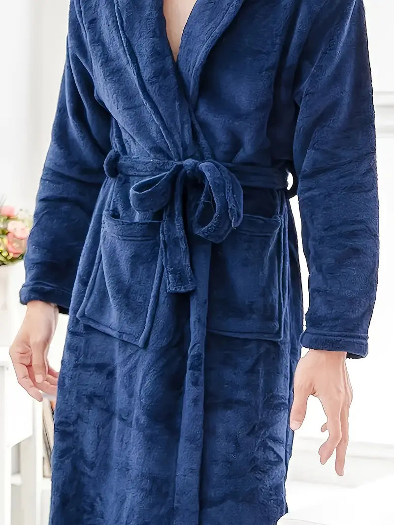 peignoir satiné pour homme