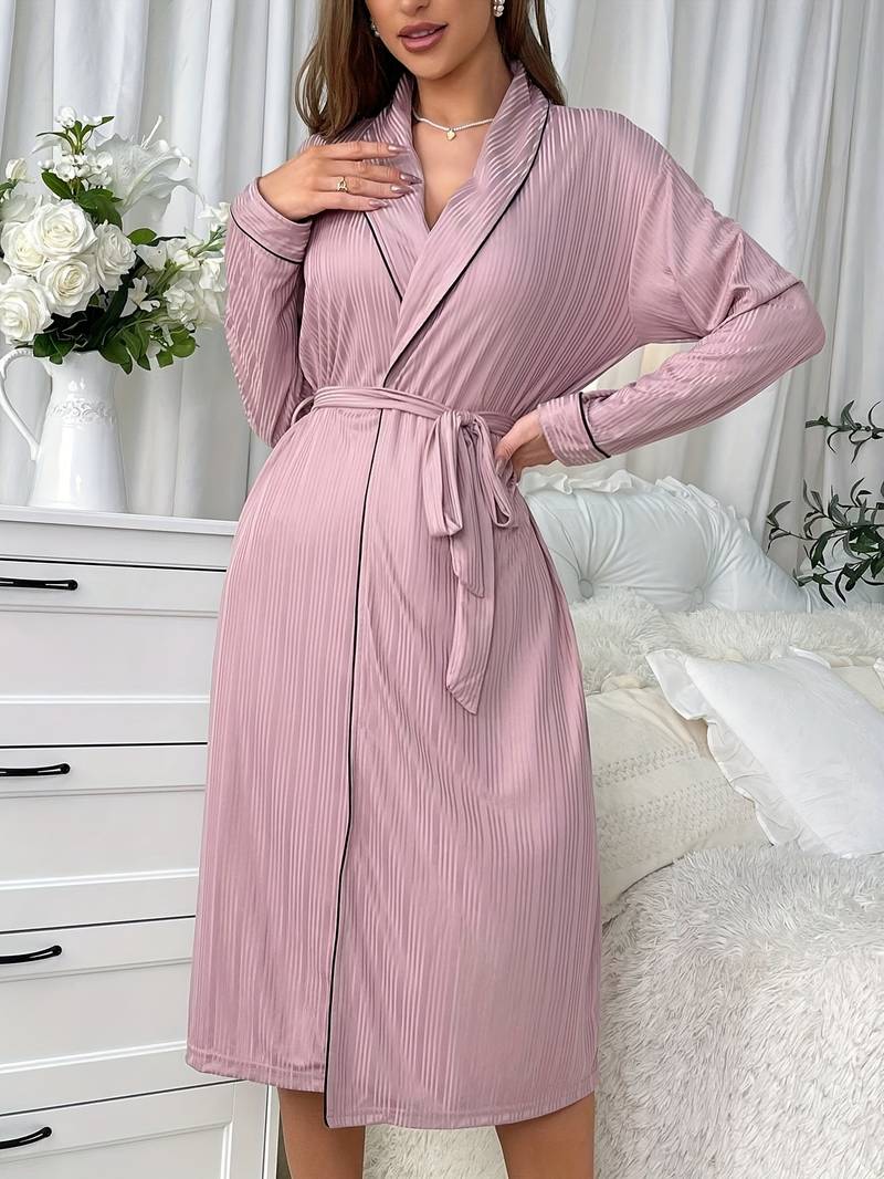 peignoir rose