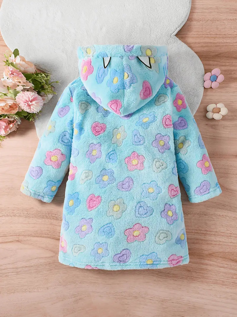 peignoir motif floral