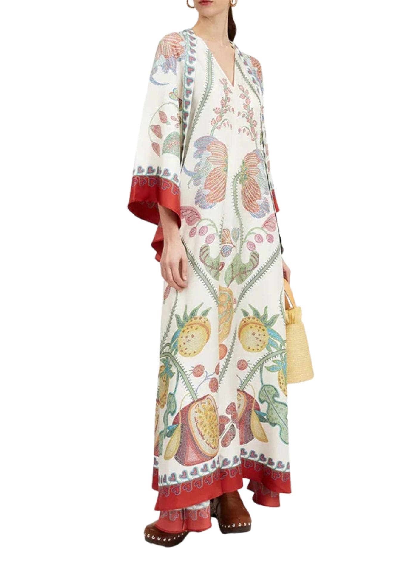 motifs naturels sur kimono robe