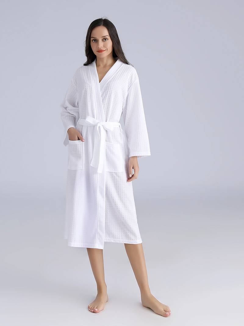 peignoir nid d'abeille pour femmes