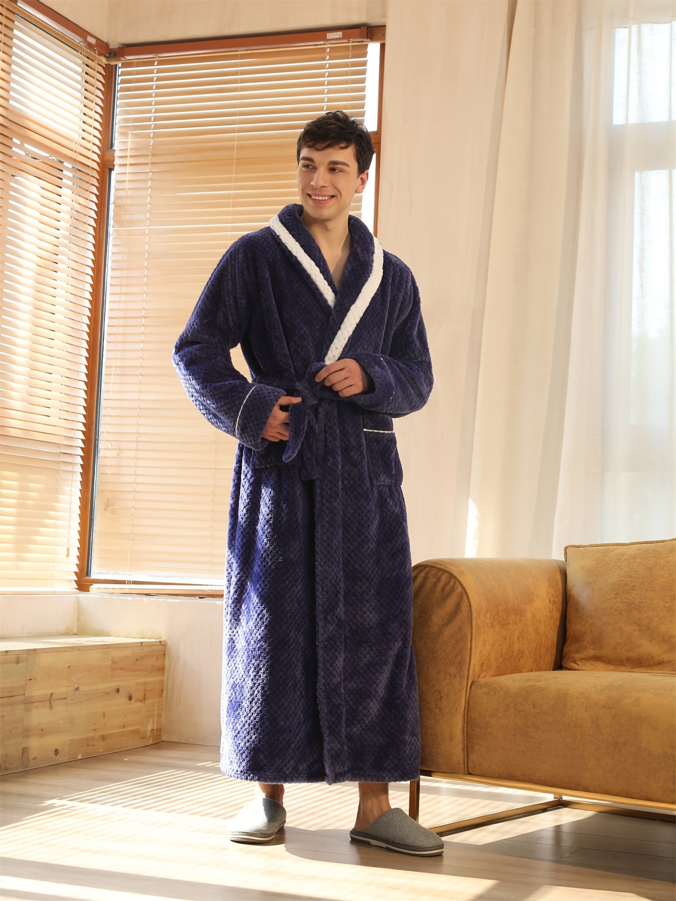 élégance peignoir homme