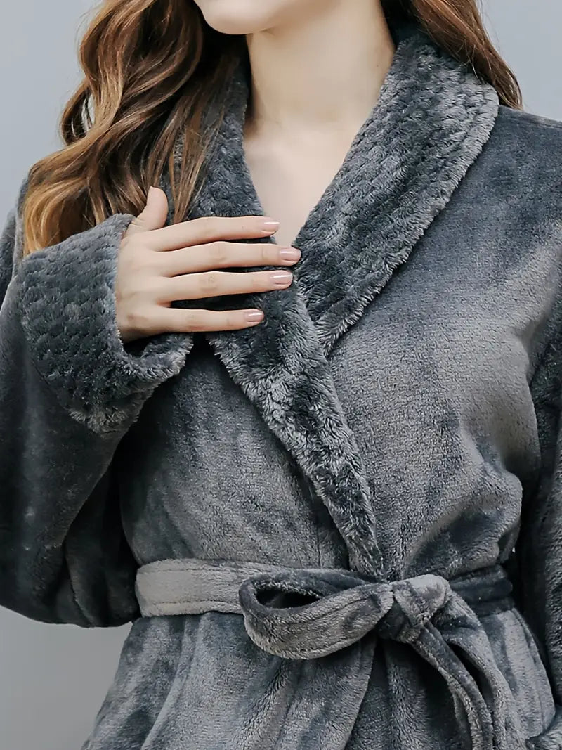peignoir chaud en coton