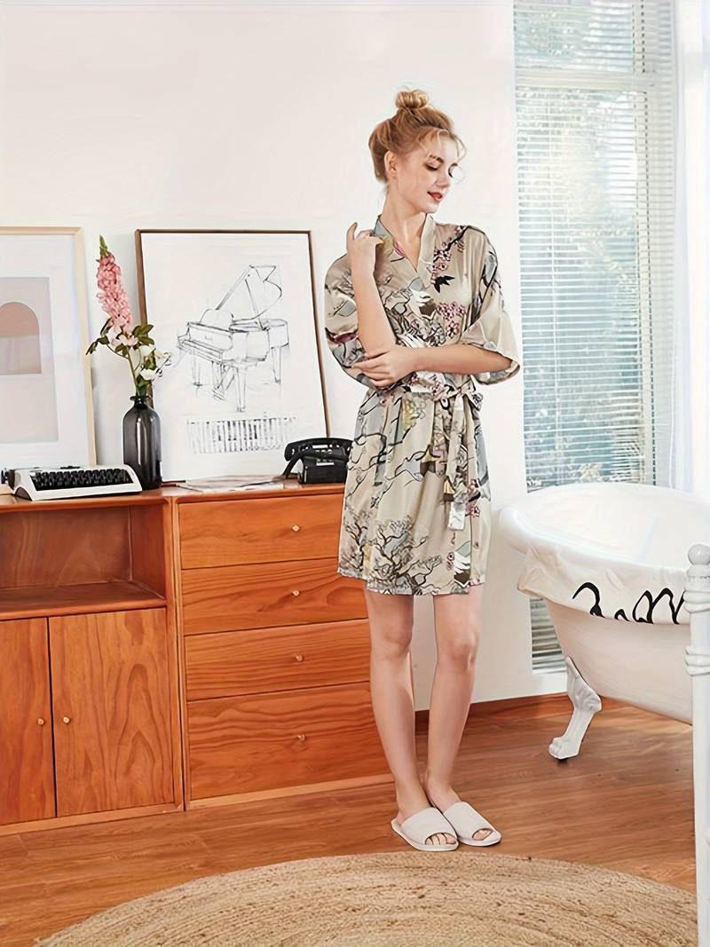 doux peignoir floral