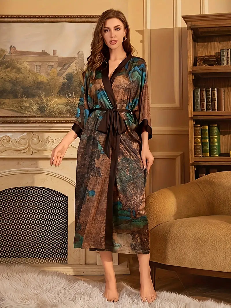 kimono paysage chinois