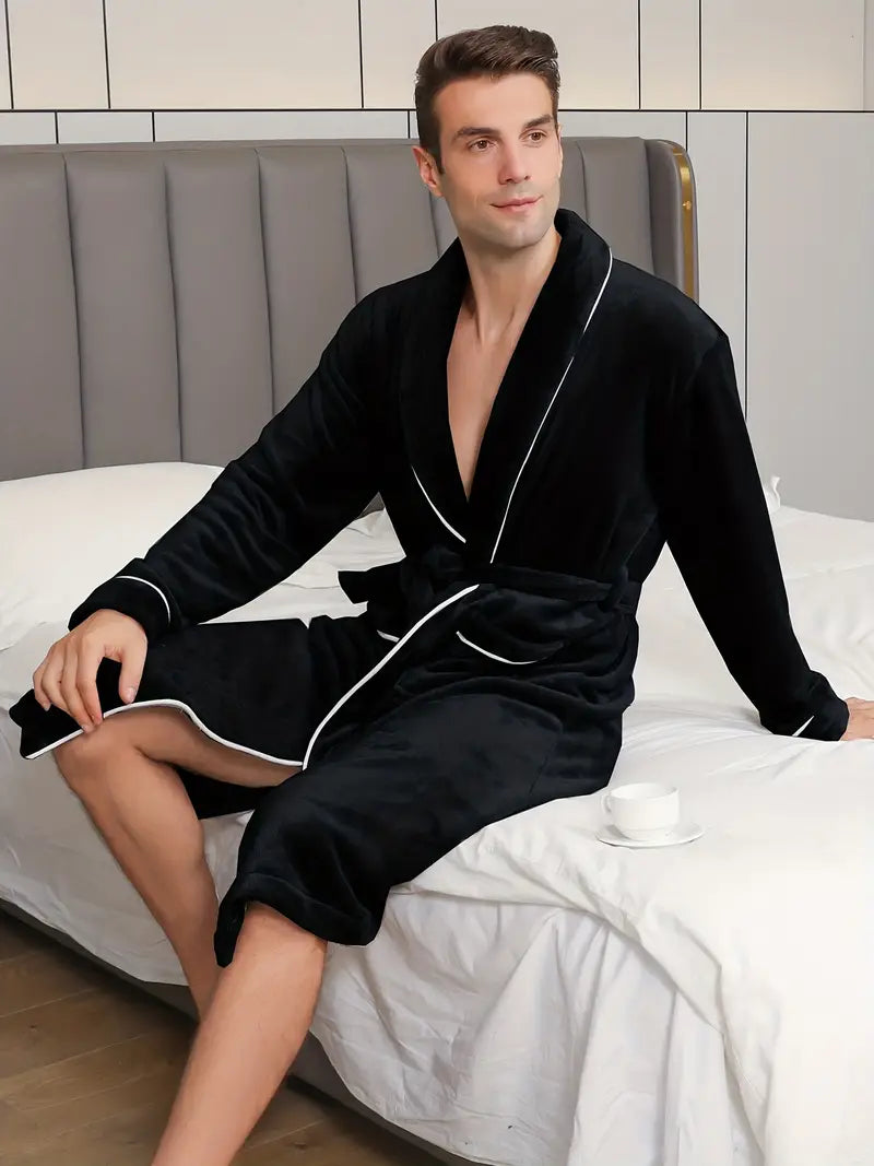 confortable peignoir noir