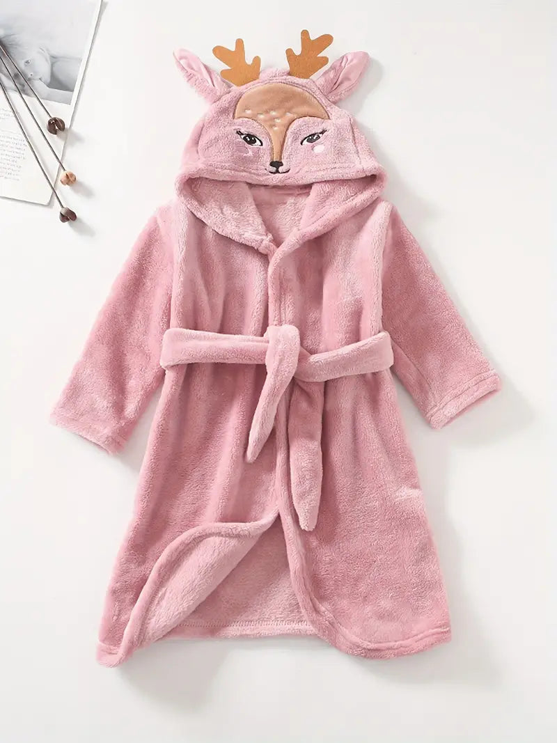 peignoir de bain motif cerf