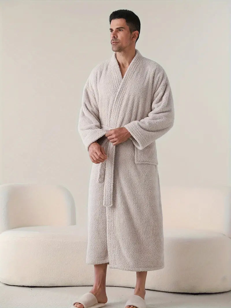 luxueux peignoir de bain polaire