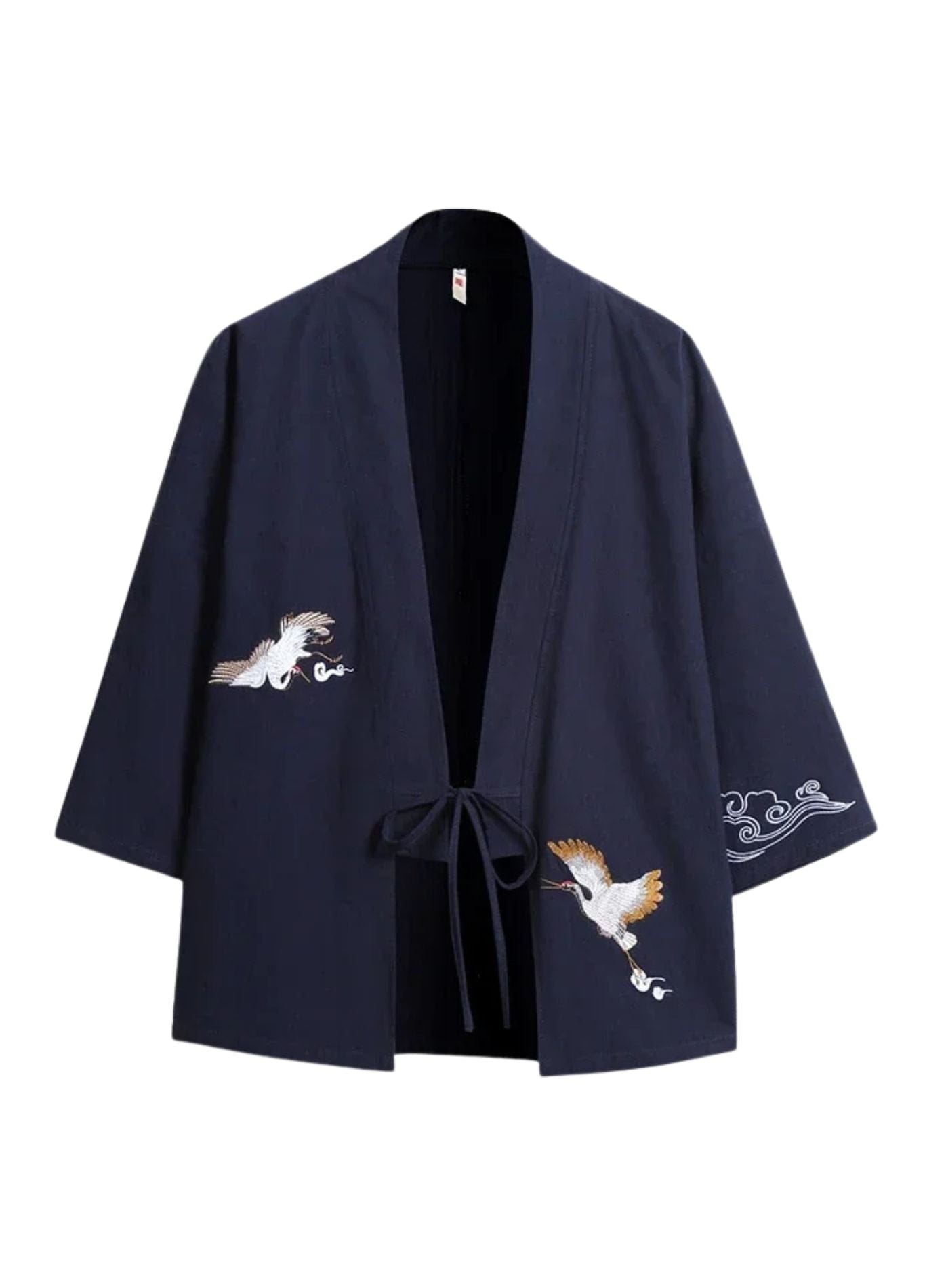 kimono bleu marine élégant