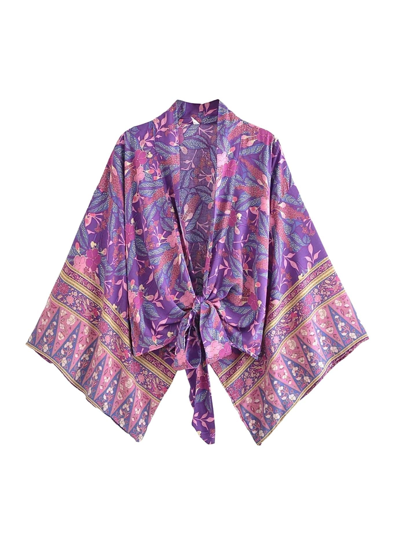 Kimono bohème court élégant