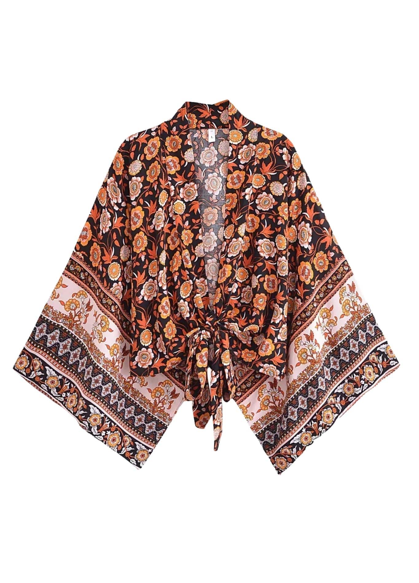 kimono d'été bohème en rayon