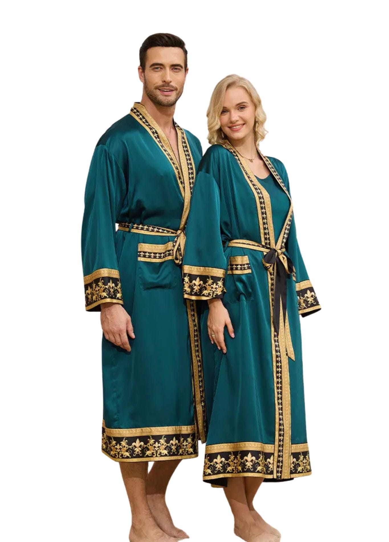 kimono à col en V