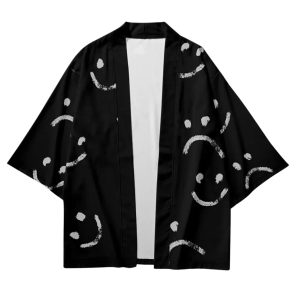 kimono japonais noir