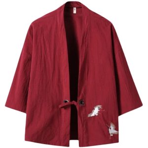 kimono japonais rouge
