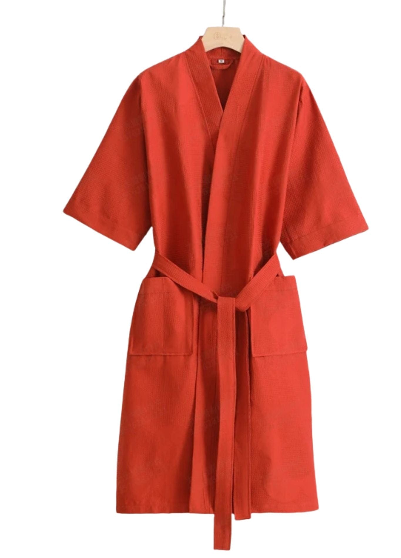 kimono en coton kaki