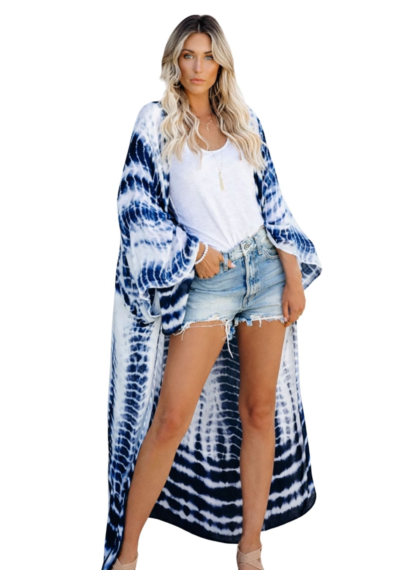 elegant kimono long plage