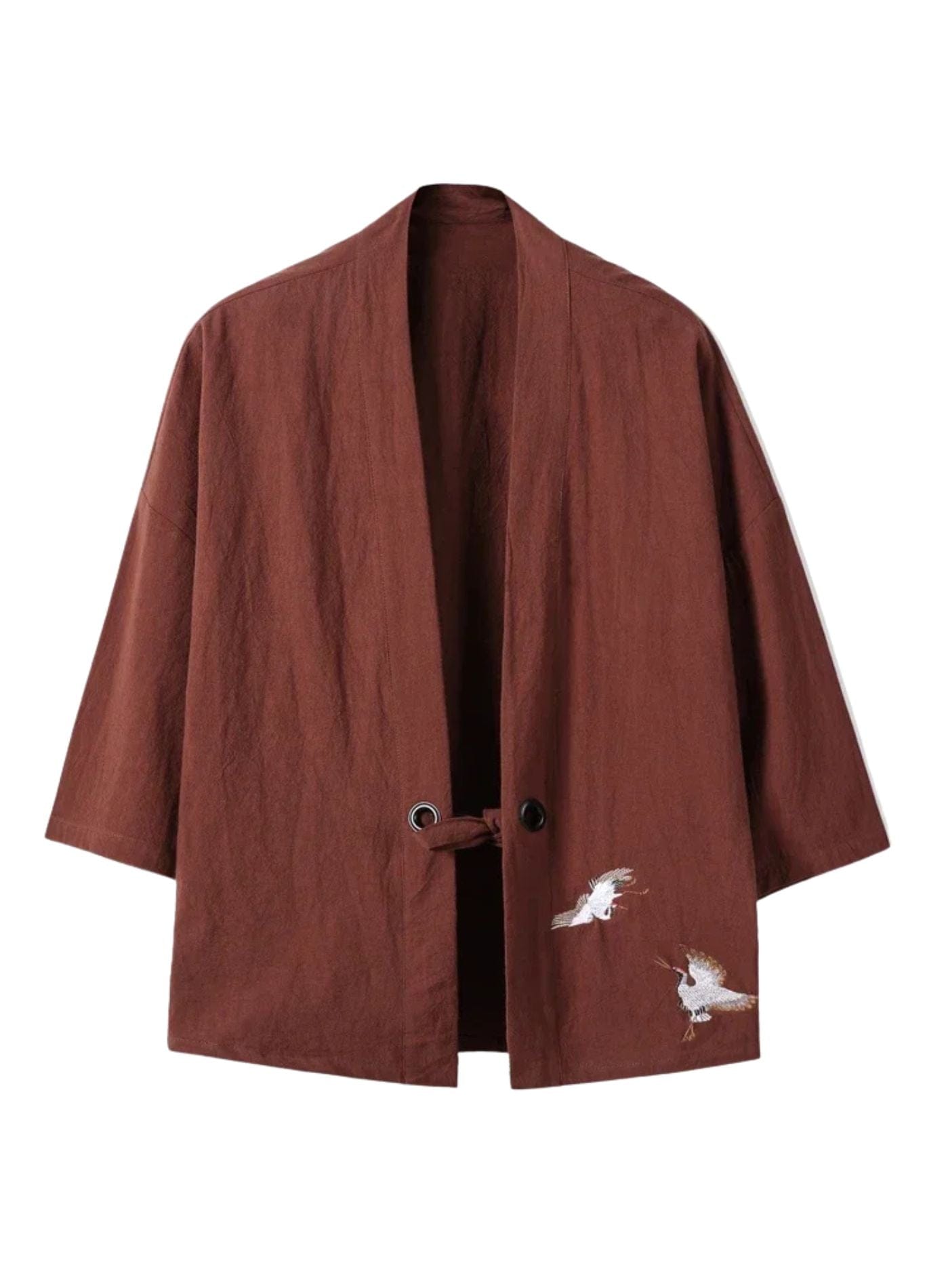 kimono marron élégant
