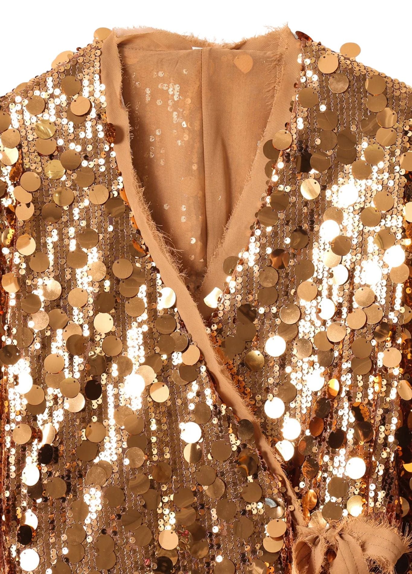 robe kimono paillettes