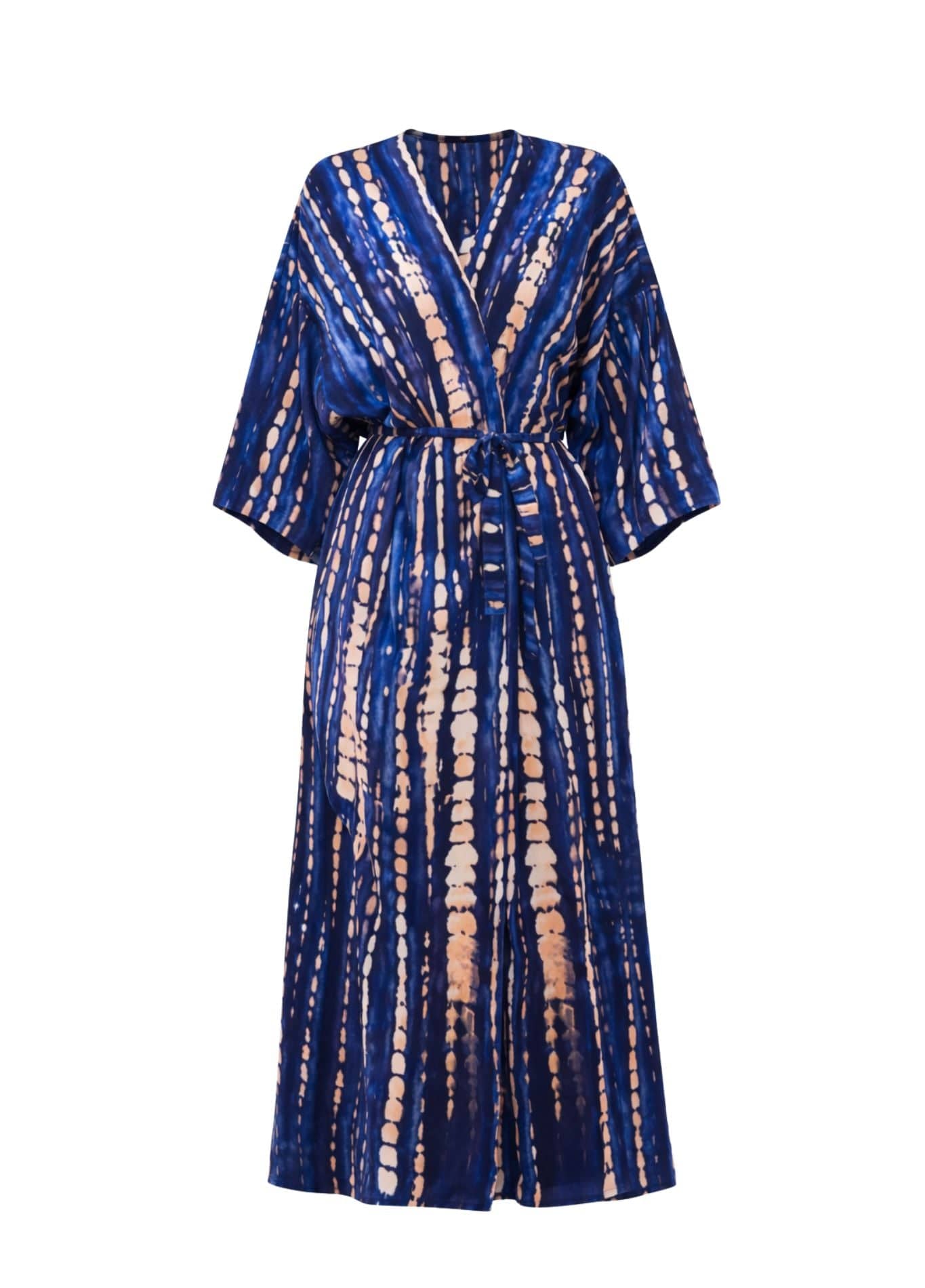 kimono plage bleu