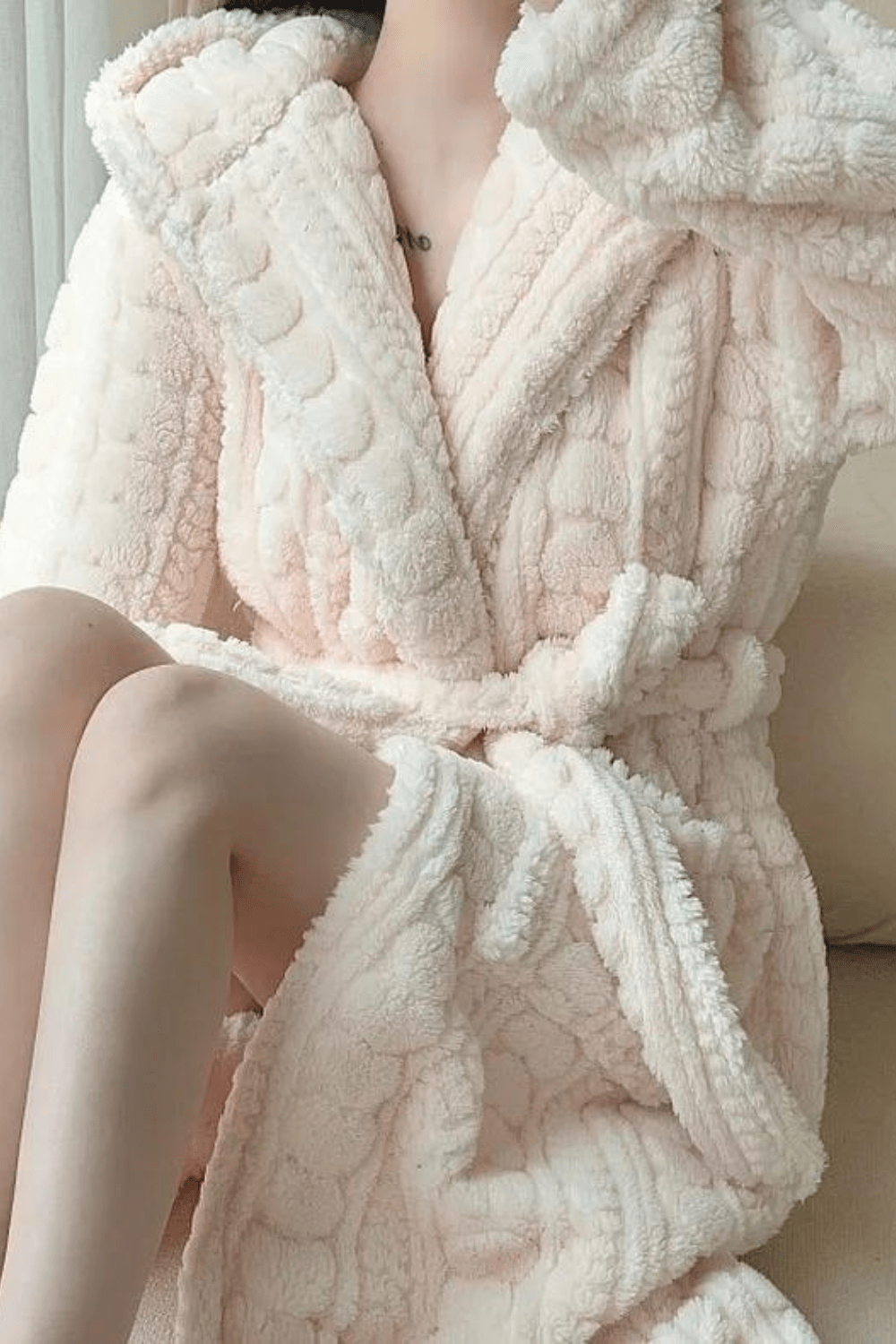capuche peignoir femme