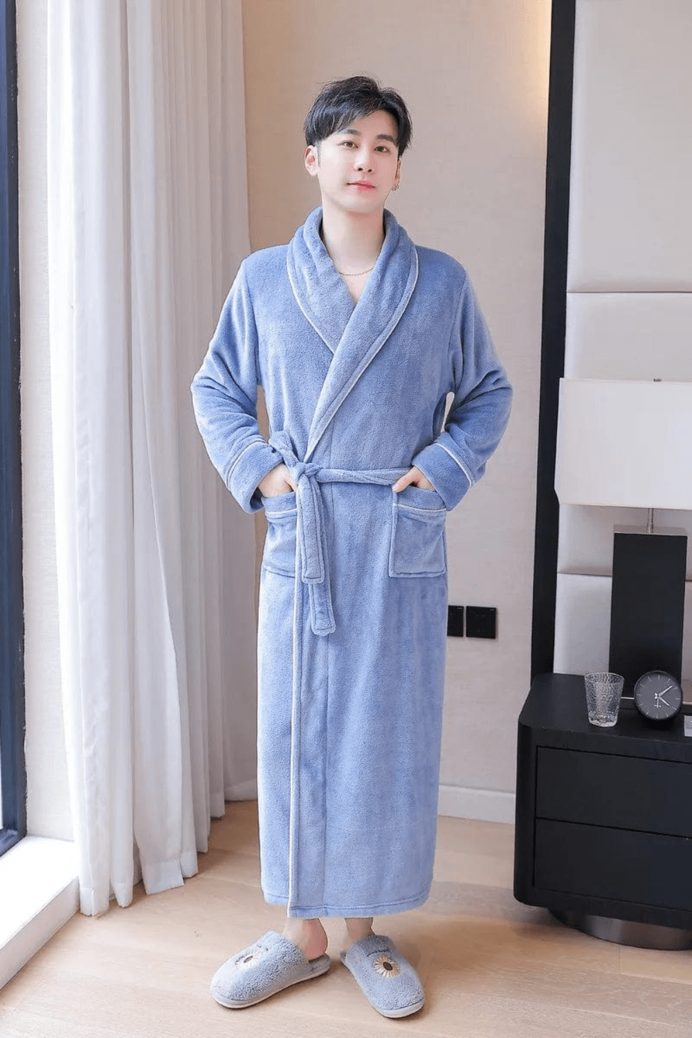 élégance peignoir homme