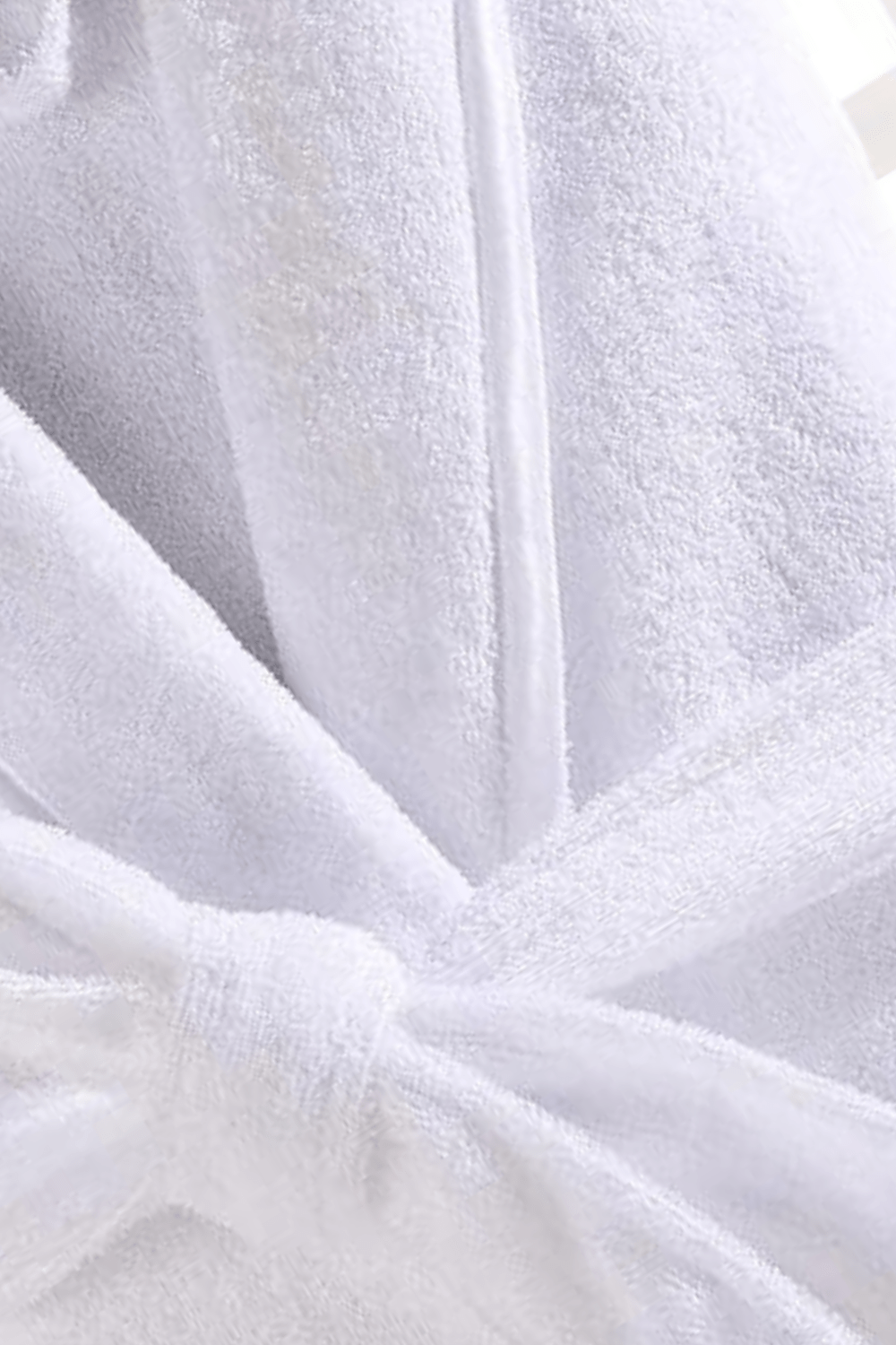 peignoir coton doux blanc