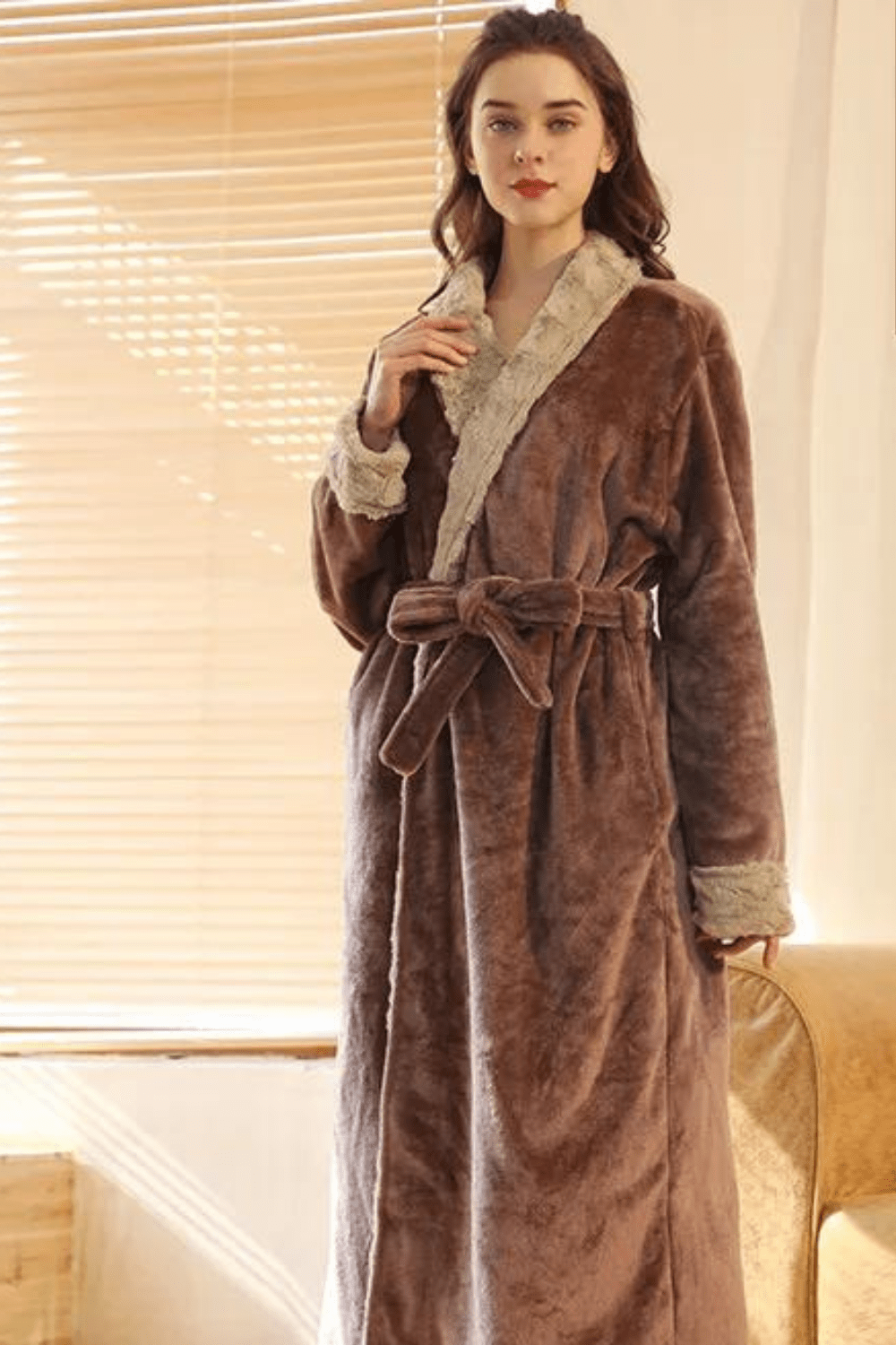 peignoir chaud douillet