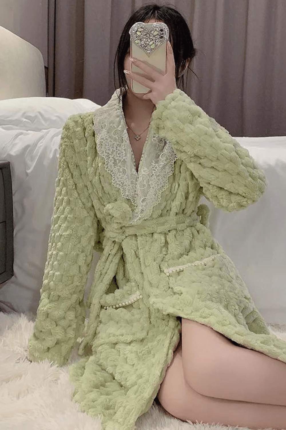 peignoir confortable pour femme