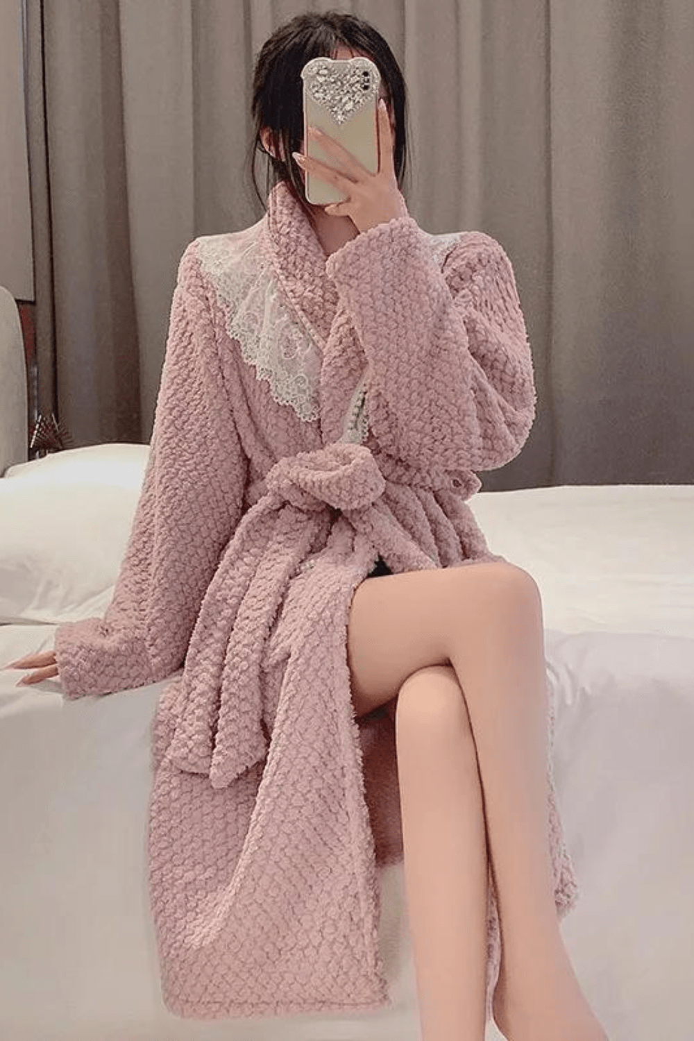 peignoir femme élégant