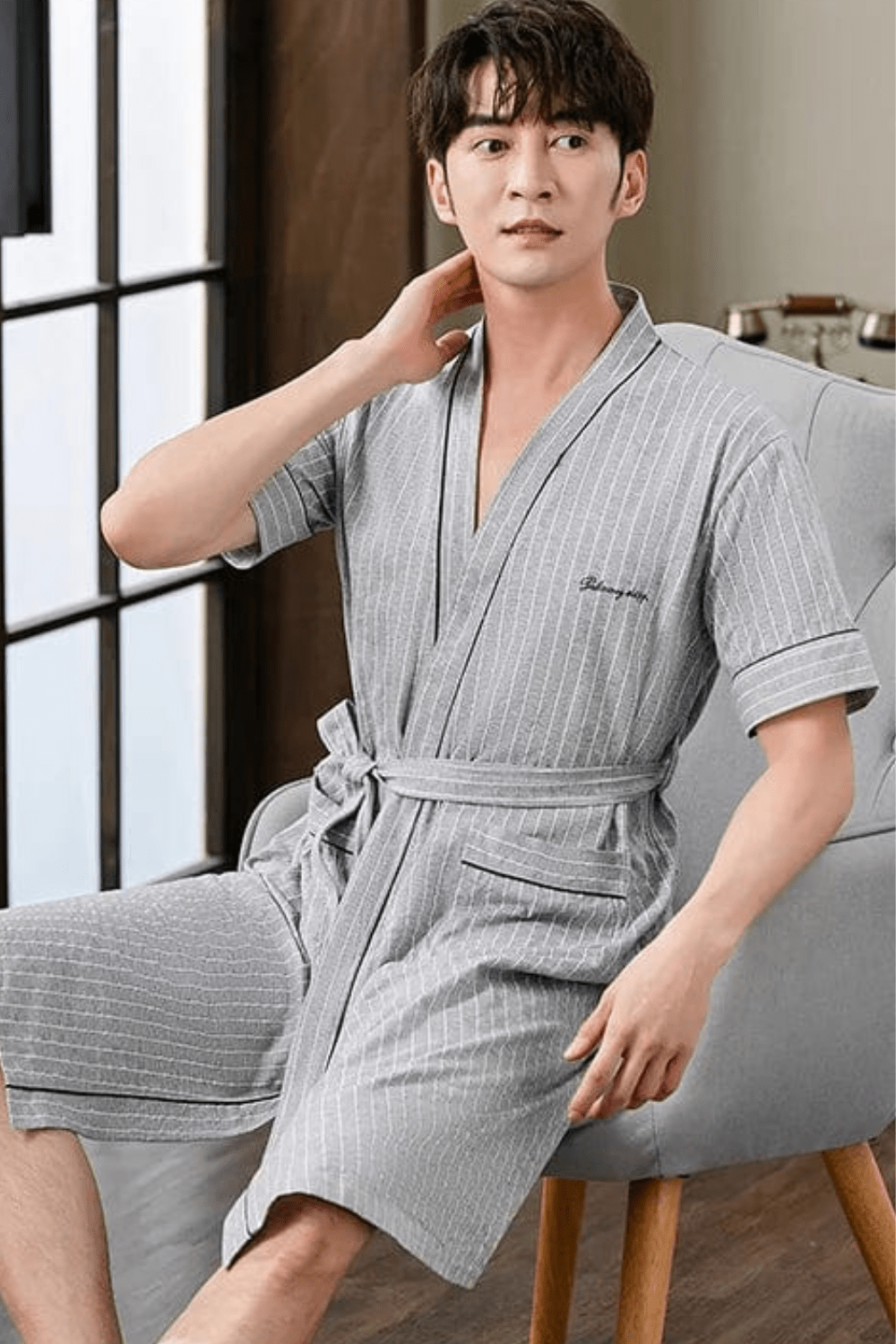 peignoir élégant pour hommes
