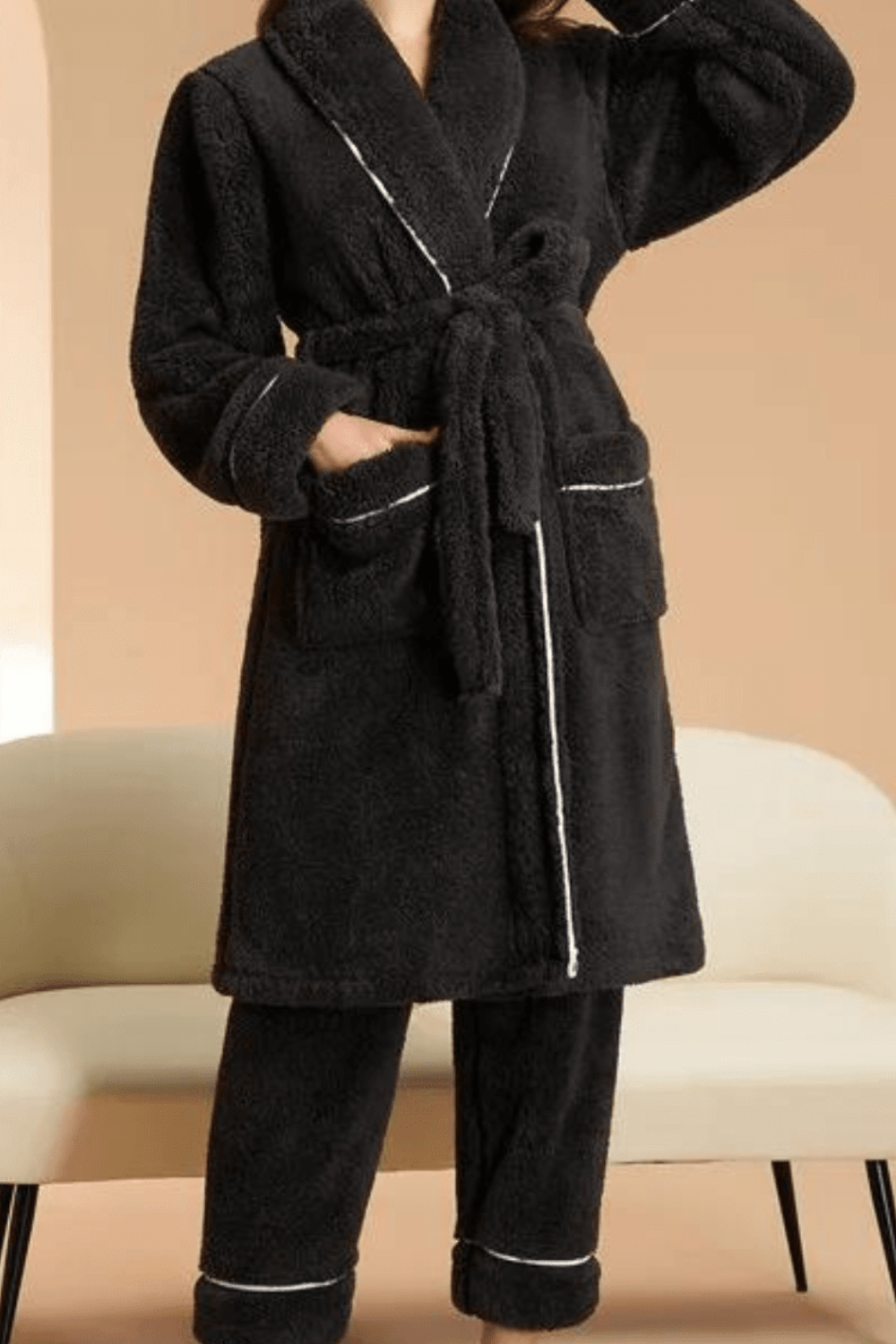 confort en peignoir éponge