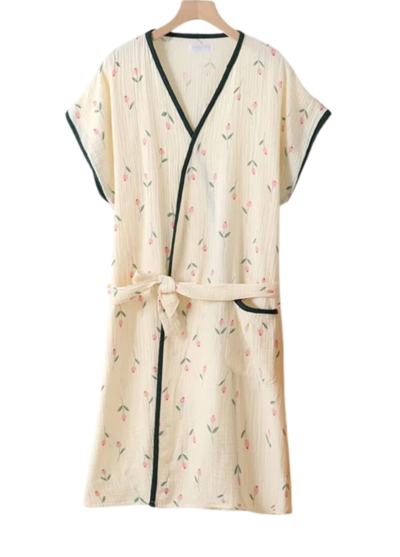 peignoir manches courtes