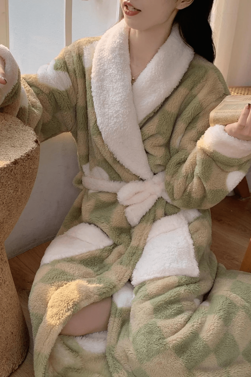peignoir femme bain