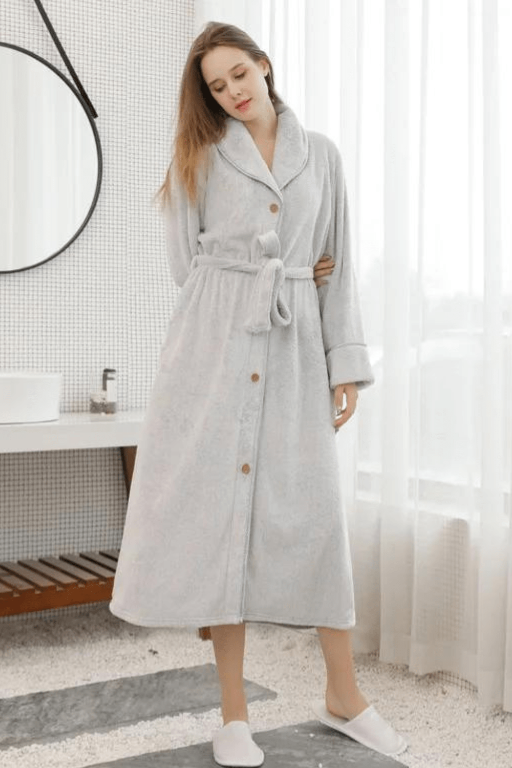 peignoir en tissu absorbant