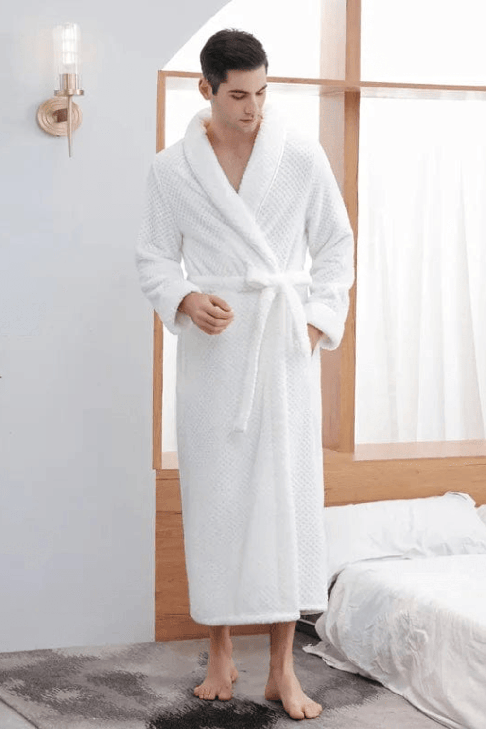 peignoir homme coton