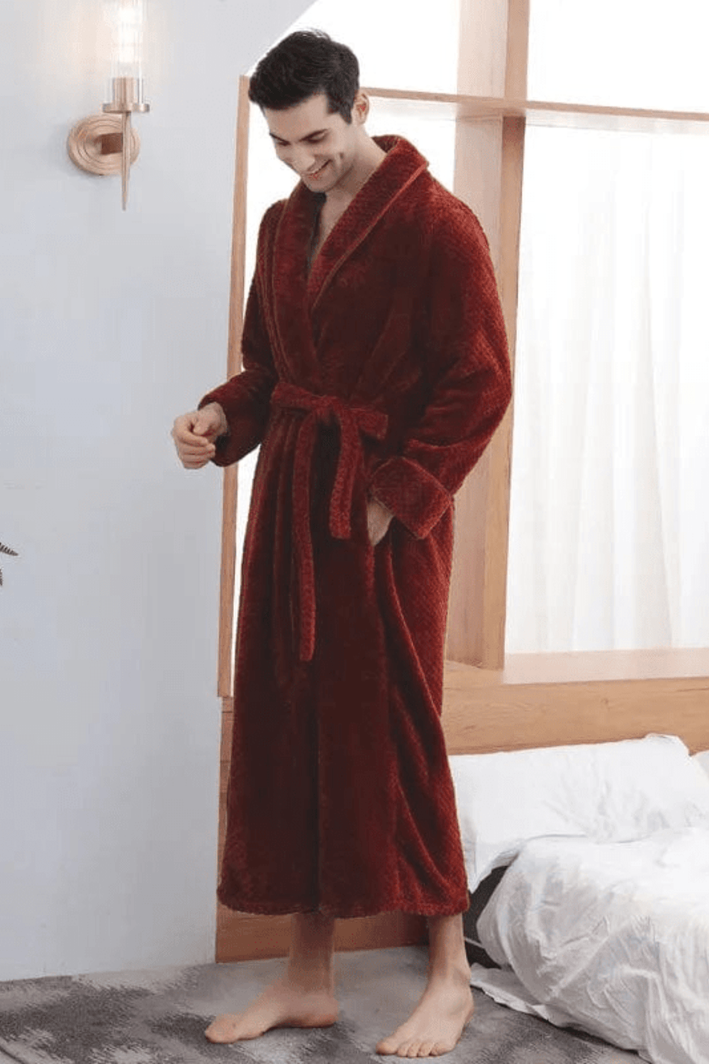 peignoir homme design