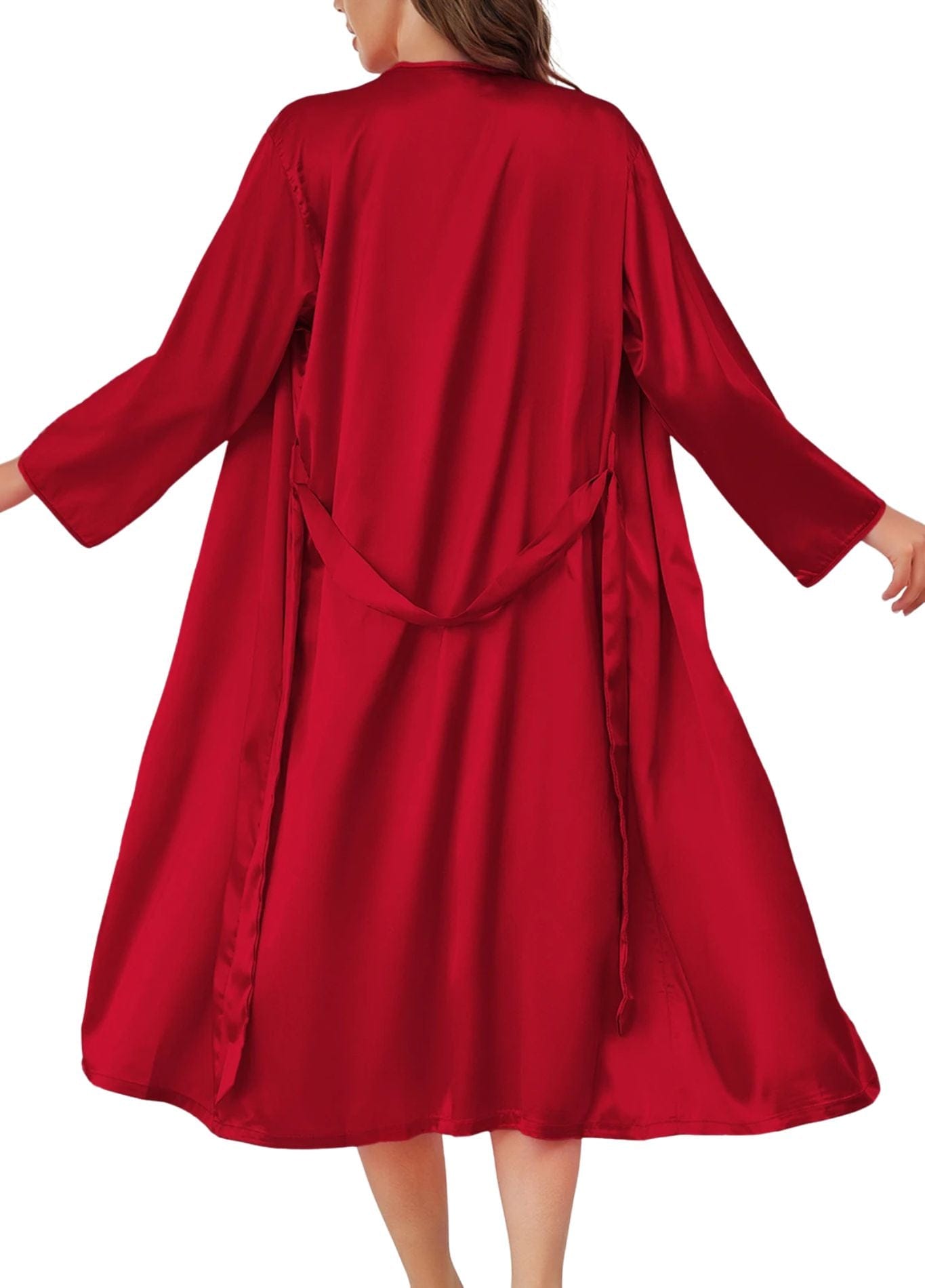 silhouette élégante en satin