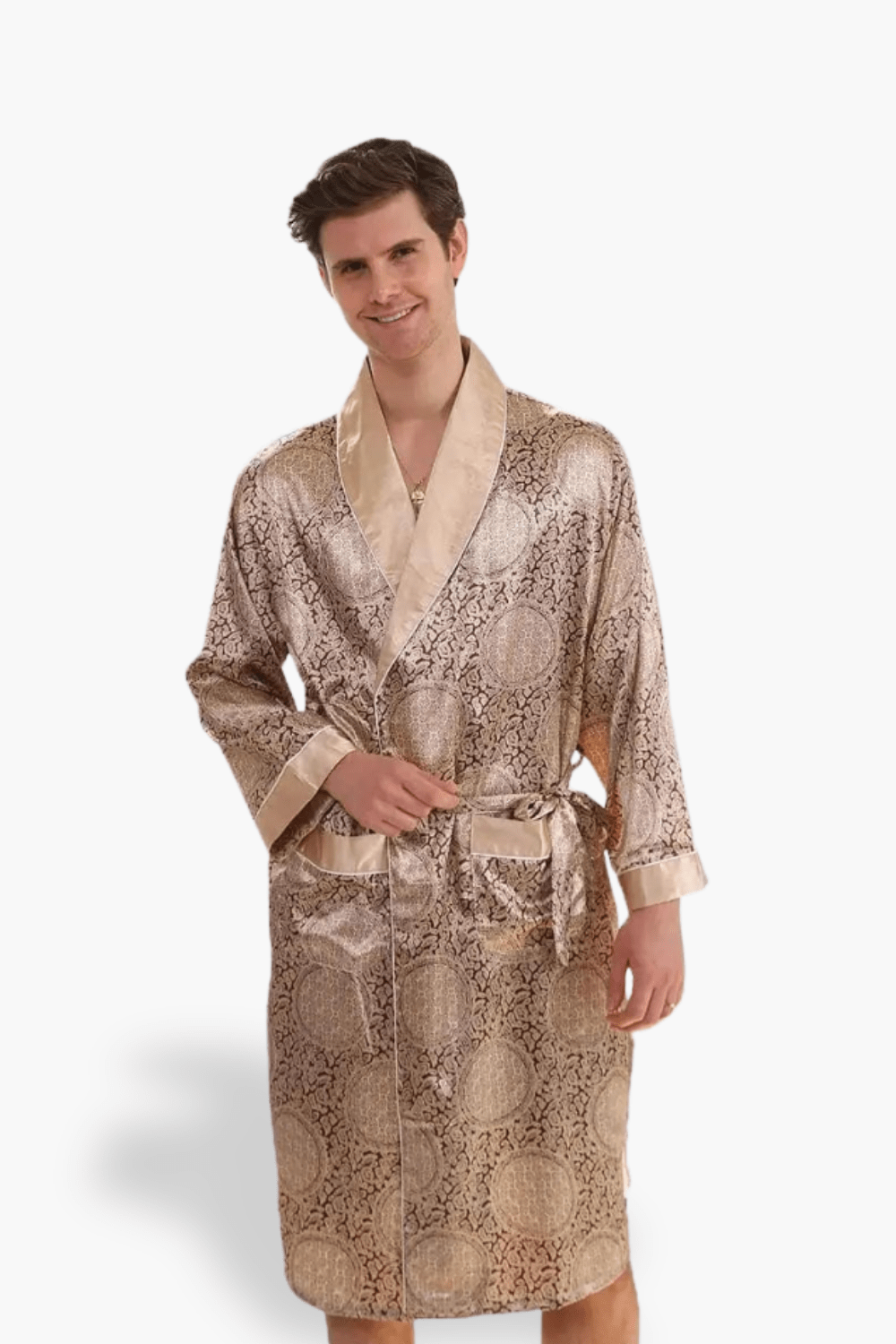 peignoir homme soie