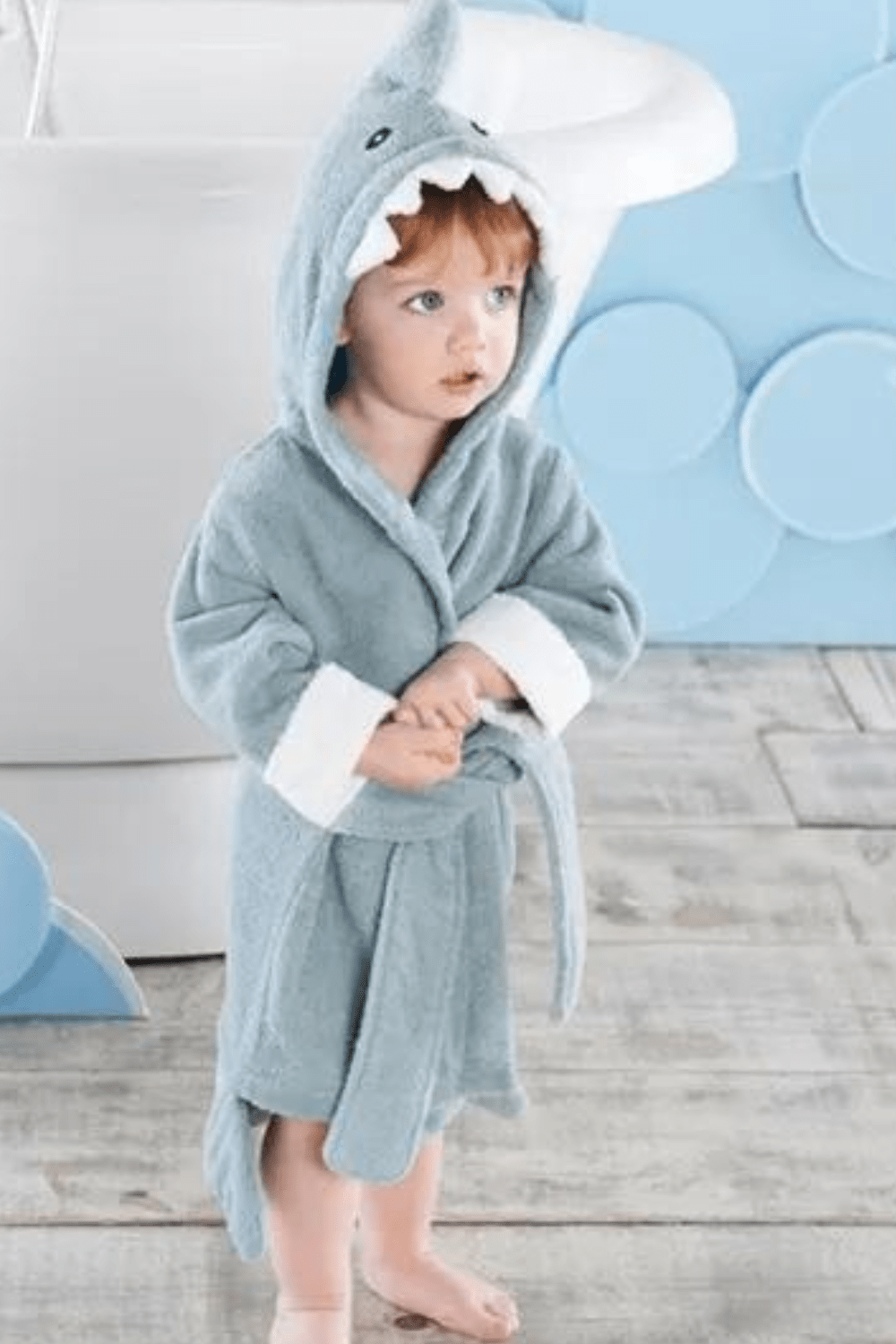 peignoir enfant requin