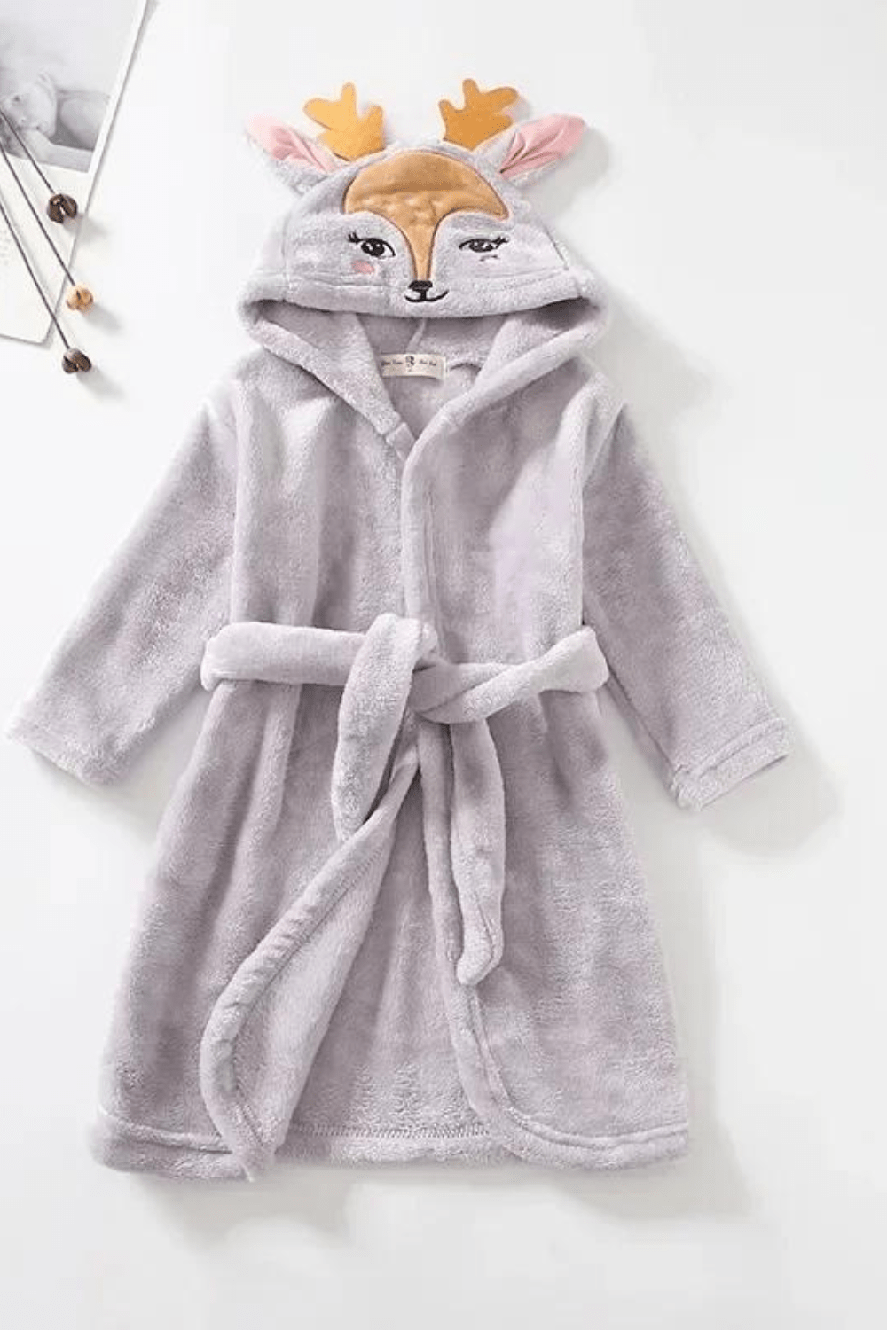 peignoir enfant couleur beige cerf