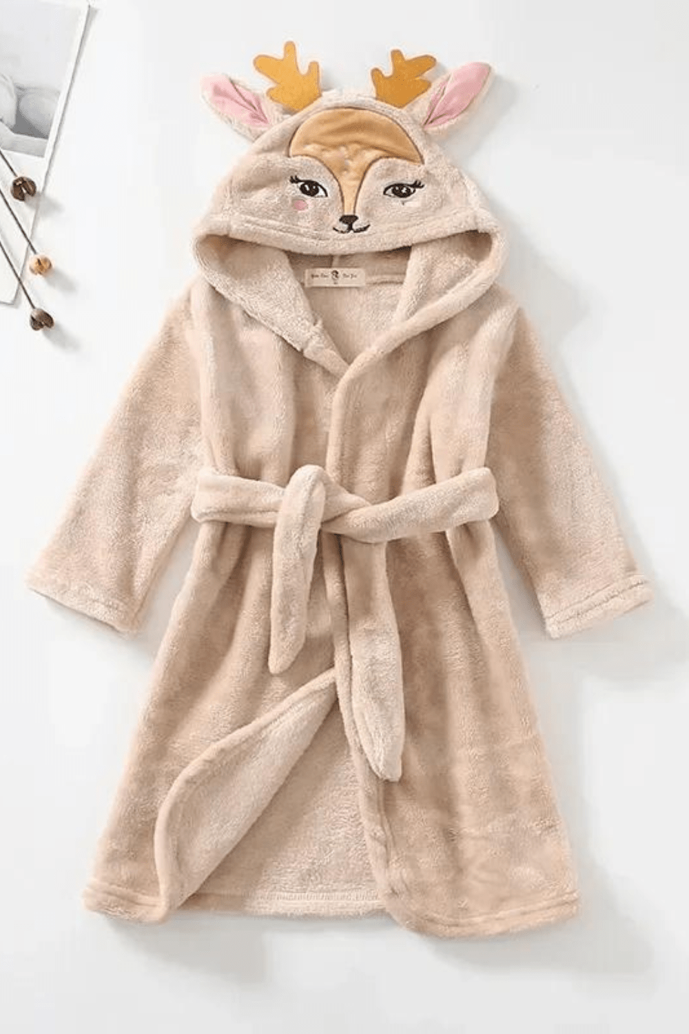 peignoir enfant cerf