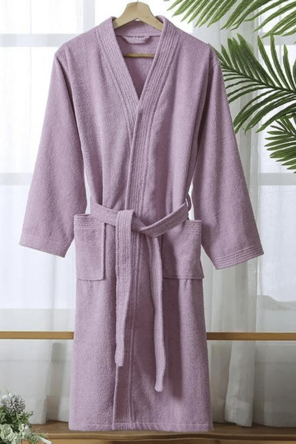 peignoir gris style