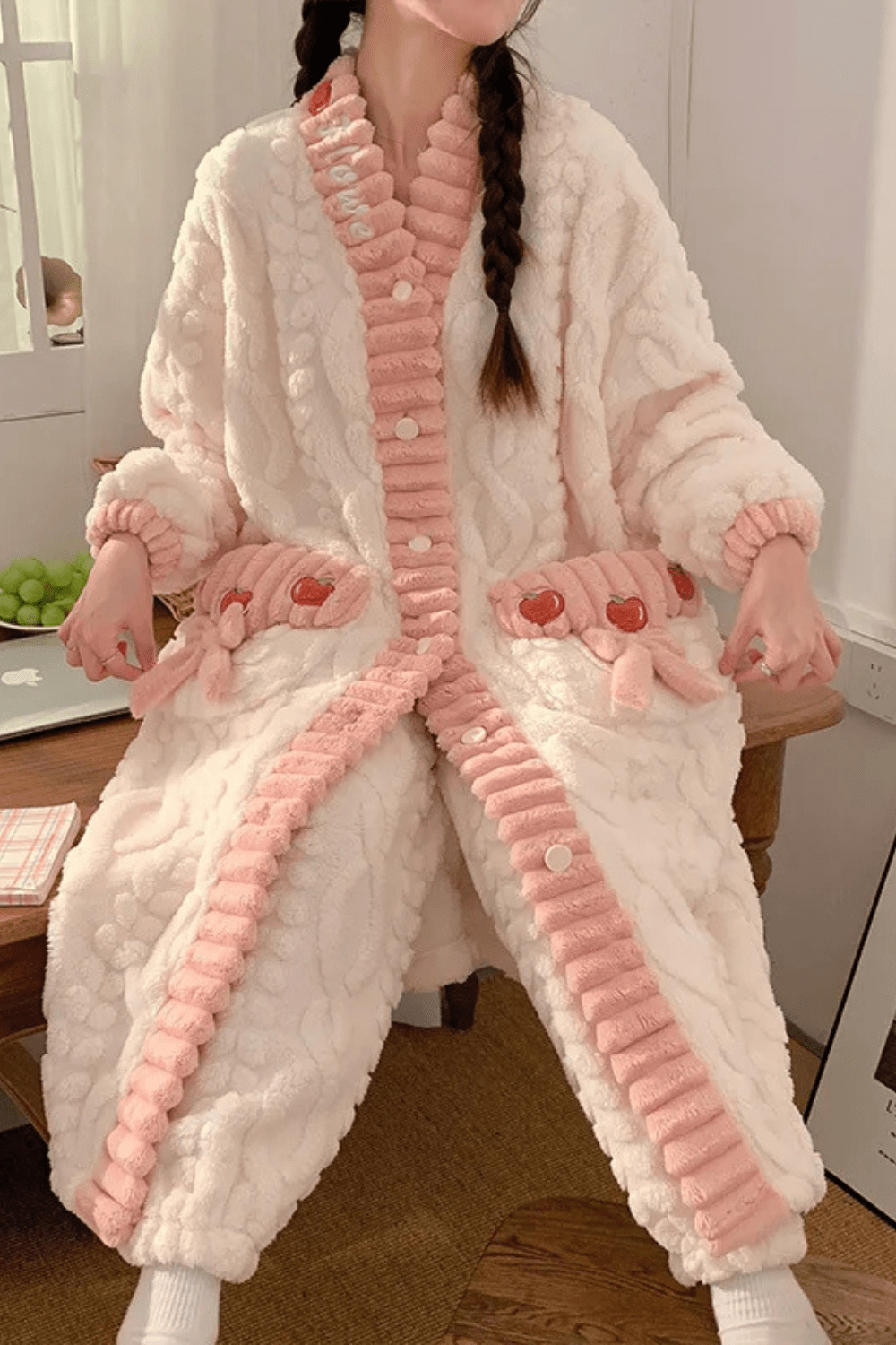 peignoir élégant femme