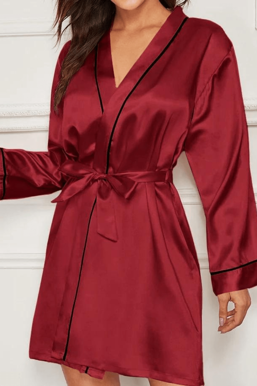 peignoir femme satin
