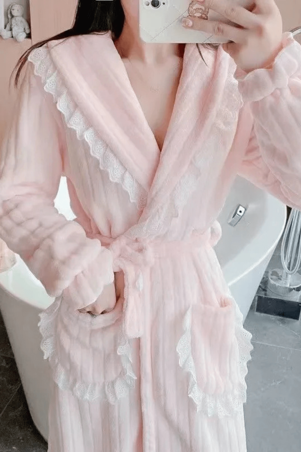 peignoir élégant femme