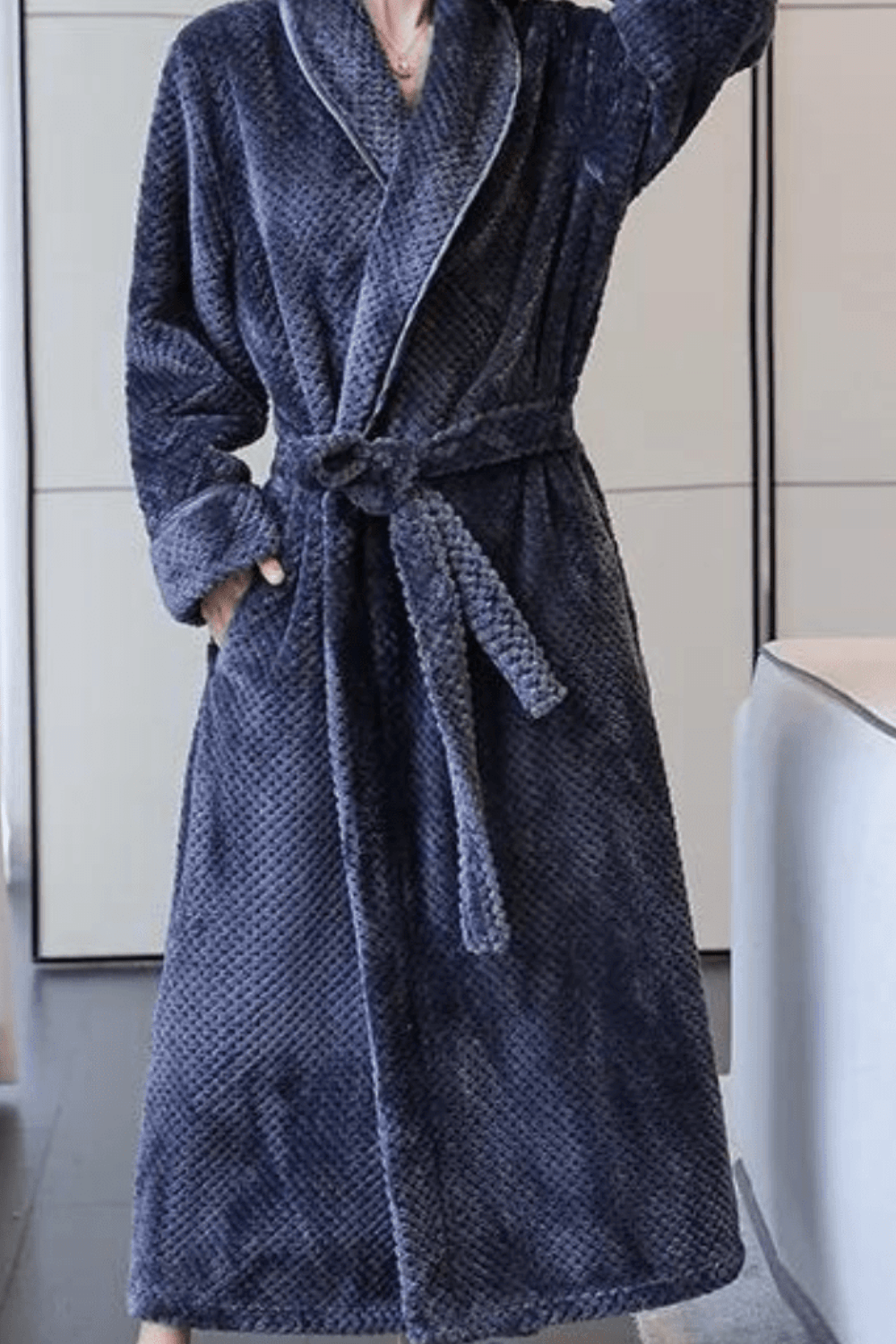 doux peignoir polaire femme