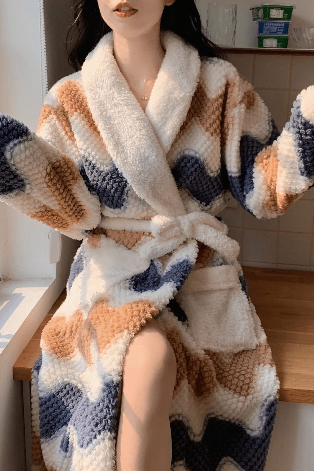 peignoir femme pilou